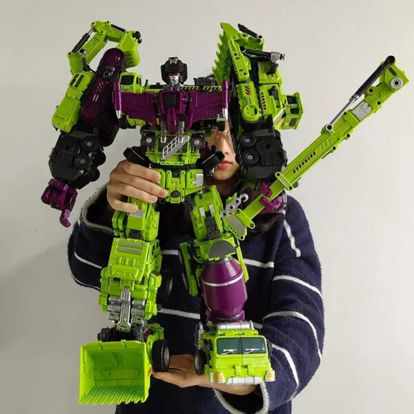 5ed6bf211ed12db3 6 IN 1 NBK 42CM Devastator Toy Transformation KO Robot Car combination Action Figure excavator Blender Model Kid NO BOX