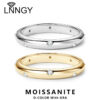 5ee91935fc2bf55b Lnngy Moissanite Diamond Ring Sier Rings Original Certified For Women Couples Delicate Stackable Wedding Finger Jewellery