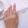 5eec189ca76b0d7a MODIAN Authentic Sterg Sier Fashion Delicate Finger Rings For Women Wedding Engagement Fine Jewelry Anel Accessories
