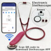 New Electronic Medical Bluetooth Digital Intelligent Stethoscope Doctor Nurse History Record Storage Multi-user estetoscópio