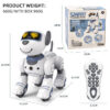 Funny RC Electronic Stunt Voice Command Programmable Touch-sense Music Song Robot Dog for Children's Toys