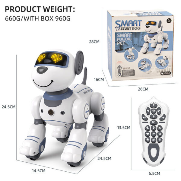 Funny RC Electronic Stunt Voice Command Programmable Touch-sense Music Song Robot Dog for Children's Toys