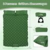 5f1889c35b6dcd2a ZealWe Isomatte Camping Selbstaufblasend 2 Persone Ultraleicht Schlafmatte, Kleines Packmaß mit Fußpresse Pumpe & Kissen, Camping Matratze für Outdoor, Wandern, Zelt