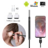 Smart Cleaner Endoscope Spoon Camera Ear Picker Cleaning Wax Removal Visual Earpick Wifi Mouth Nose Otoscope Support Android