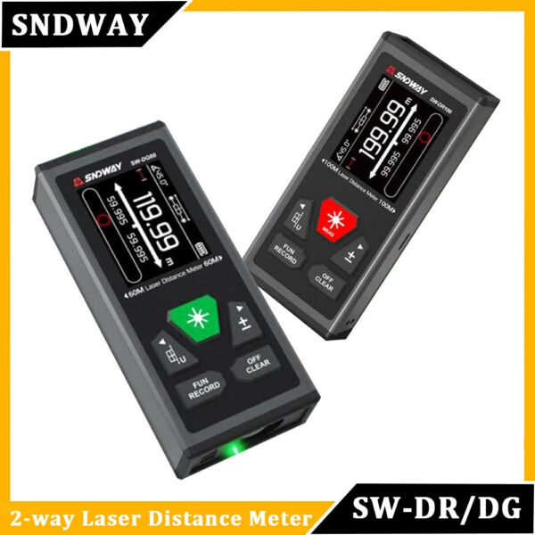 5f3f8aa4bdfb1ee9 SNDWAY SW-DG60 DG100 DR60 DR100 Distance 2 Way Measure Meter Rangefinder Red Green Laser Two-way Range Finder