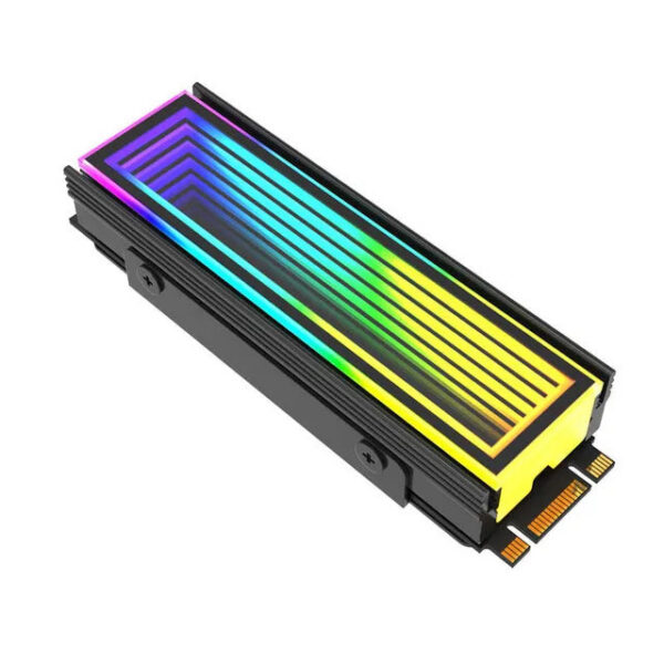 5f46d36566426b2f Jumpeak 5V ARGB Sync Computer 2280 SSD M2 Radiator PC RGB M.2 Hard Disk Nvme Cooler Heatsink Endless Abyss Effect