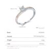 5f6ada6975c8eae9 MODIAN 925 Sterling Silver Classic Wedding Elegant Ring Rose Gold Color Line Unique Metallic Contrast Design Jewelry For Women