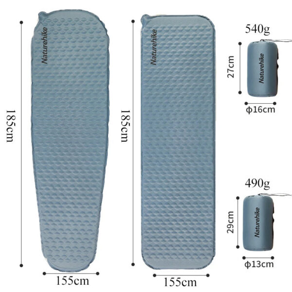 Naturehike Air Mattress Ultralight Folding Quick Self Inflating Inflatable Bed Portable Spong Mat Camping Inflatable Mattress