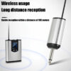 UHF Wireless Lavalier Microphone With Bodypack Transmitter Instructional Lecture Interview Vlog Live Recording
