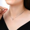5f7793195a8657dd Lnngy 0.5CT Moissanite Diamond Necklace With Certificate For Women Sier Original Certified Box Chain Necklaces Jewelry