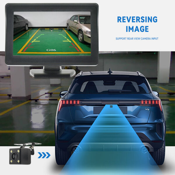 BINWEI 4.3 Inch Car Monitor Easy To Install High-definition Reversing Image Universal hine Screen Display for Camera