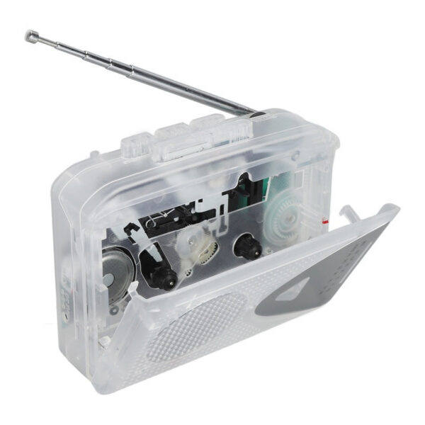 Portable Player Auto Reverse Clear Stereo 3.5mm Headphone Jack Cassette Tape to MP3 Converter Support FM AM Radio