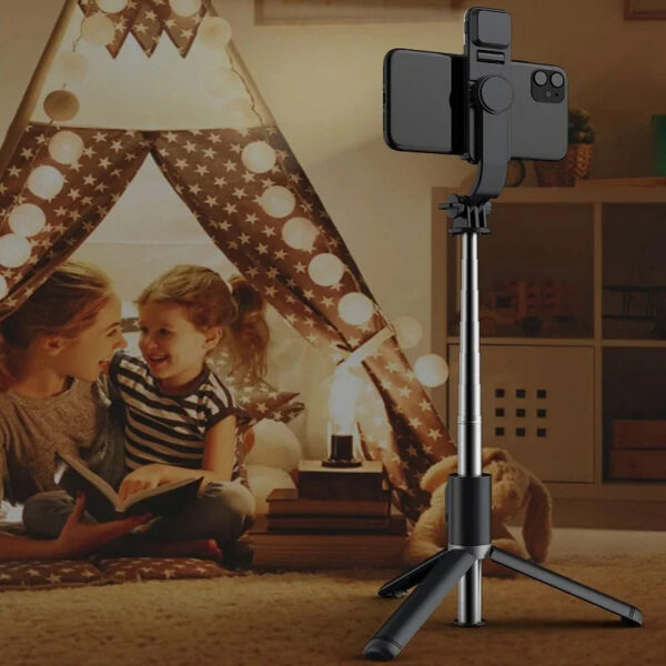 5f7dbd9af7883393 Xiaomi Selfie Stick 1m with Wireless Bluetooth LED Fill Light Extended Tripod with Remote Shutter for Android IOS Cellphone