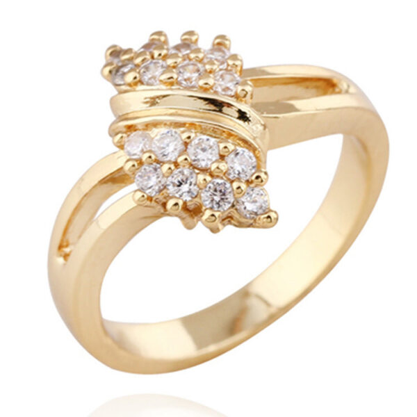 5f90eef77afa614c 100% 14K Diamond Charm Lady Rings for Women Bohemia Engagement Irregular Aros Mujer Oreja 14 K Gold Jewelry