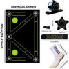 Non-Slip Soccer Footwork Silent Shock-Absorbing Training Mat Ball Control Mats Indoor Outdoor