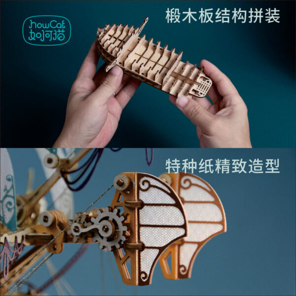 5f9c29f98fdeae06 DIY 3D Wooden Puzzle stic Spaceship Popular Assembly Model Kits Toys For Children Kids Girls Birthday Gift