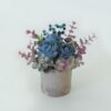 Artificial Flowers Kit with Pot, Combination of Fake Silk Orange Roses and Greenery,Small Plant Potted Decor for Offices,Bookshelf,Bedroom, Living Room,Party,Wedding Decorations…