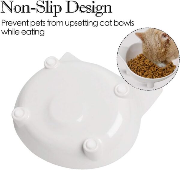5fb01e56ed64fbad Cat Food Bowl, Anti-Skid Base, Non-Toxic Material, Dishwasher Safe, 14.5cm Diameter