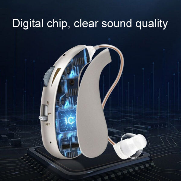 Rechargeable Aid Mini Adjustable Tone 2024 Best Sound Amplifier Portable Deaf Elderly RIC Hearing Aids