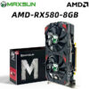 5fcd1a3648e1f34b MAXSUN Brand New AMD RX580 8GB 2048SP Gaming Graphics Card GDDR5 256Bit PCI Express 3.0 ×16 Radeon GPU for Desktop Computer