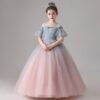 5fd8c1de9a2a262a Kids for Girls Costumes Wedding Birthday New Year Party Evening Elegant Princess Summer Children’s Dress 4-12 Years K19