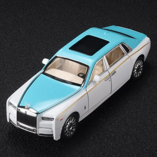 1:24 RR Phantom Model Zinc Alloy Pull Back Diecast s with Sound and Light for Kids Boy Girl Gift