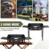 5fe9bcfdbc4cc58d 2 Burner Gamping Stove with Windpanel& Side Shelves, Bag, Auto Ignition Button,Regulator,150,000 BTU Camping Stove Propane Burner for Outdoor BBQ&Backyard Cooking Camping Home