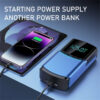 Car Jump Starter Pump Power Bank Lighting Portable Air Compressor 4 In 1 Cars Battery Starters Starting Auto Tyre Iator