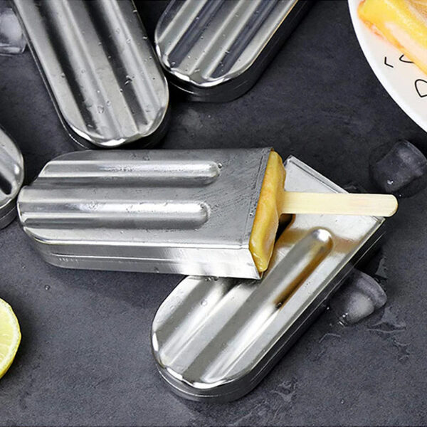 6004e818bc2a4bb1 Stainless Steel Popsicle Mold Rack Ice Lolly Mold Frozen Lolly Popsicle Maker Homemade Ice Cream Mold with Popsicle Holder