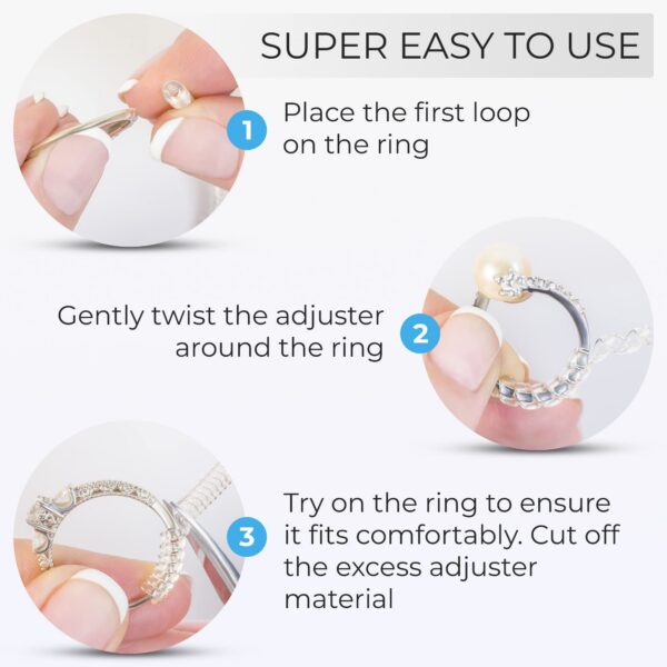 Sizer Loose Rings 12 Pack, 2 Sizes Different Band Widths u2013 Silicone Size Adjuster - Invisible Ring Guards for Women and Men by 5 STARS UNITED