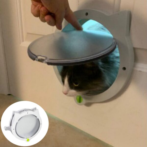 6028d800298057dd Door with 4 Way Locking for Interior & Exterior Doors Wall/Hidden Cat Litter Box Pet Lockable Safe Flap