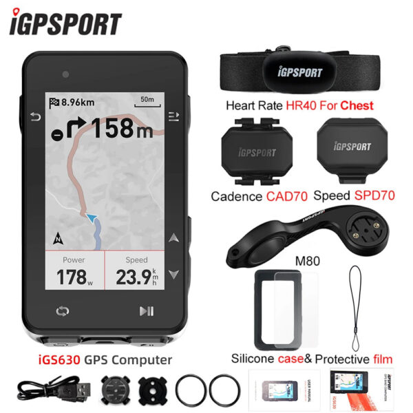 60577312b2c4464f iGPSPORT igs630 Computer ANT+ Wireless Bike Speedometer Bluetooth GPS route navigation notification Odometer