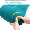 Compression Inflatable Camping Pillow, 19.2 "L Inflatable Pillow, Camping Inflatable Pillow, Camping Sleeping Inflatable Pillow (Orange)