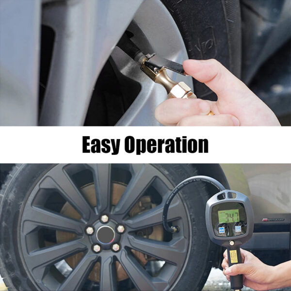 60799ec021ff4c23 Digital Display Tire Pressure Gauge Auto Accessories High-precision Monitoring Inflation Gun Universal Car Tire Manometro