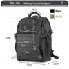 607b571d701c8fc1 Tactical Backpack 3 Day Assault Pack Molle Bag 38/45L Large Outdoor Waterproof Hiking Camping Travel 600D Rucksack Men Fishing