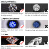 KNB Certified 0.5CT Moissanite Dia Princess Crown Rings for Women Original Sterg Sier Engagement Ring Fine Jewelry