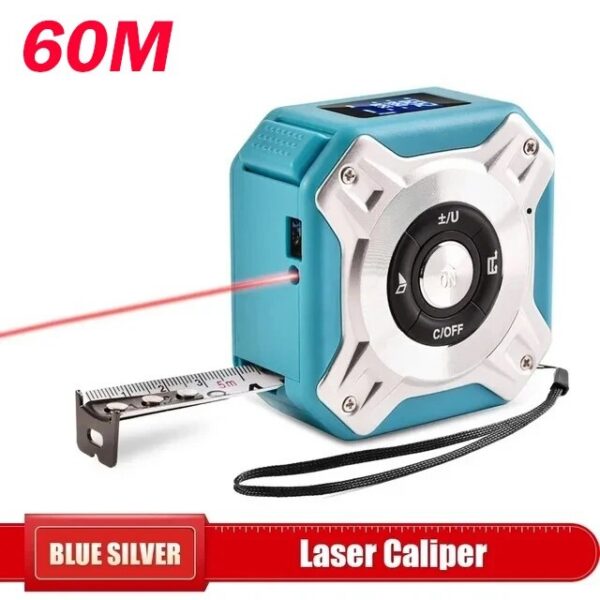 60ad4f7d287c1e09 3 In 1 Laser 40 60 M Measurement With Backlit Display Rangefinder Scale Area / Distance Rechargeable