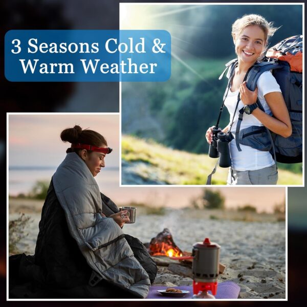 60b4b56180394e32 Macarrie 4 Pcs 0 Degree Camping Sleeping Bags Bulk for Adults 4 Season Warm Cold Weather Sleeping Bags with Compression Sack Lightweight Portable Waterproof for Backpacking Hiking Outdoor