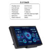 60b8f0ff3eb658e7 New 3.5 Inch IPS TYPE-C Secondary Screen Computer CPU GPU RAM HDD MonitorUSB Display For Freely AIDA64