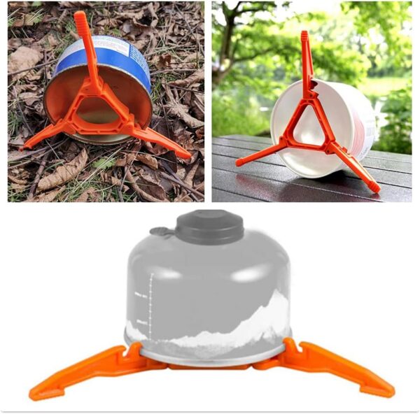 Gas Tank Bracket Outdoor Folding Outdoor Camping Gas Tank Bracket Bottle Shelf Camping Canister Stand Holder Tool Folding Burner Stand Outdoor Accessories