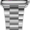60e91d976ed870df iiteeology Compatible with Apple Watch Band 49mm 45mm 44mm, Upgraded Solid Business Stainless Steel Band for Apple iWatch Series 9/8/7/Ultra,Space Gray