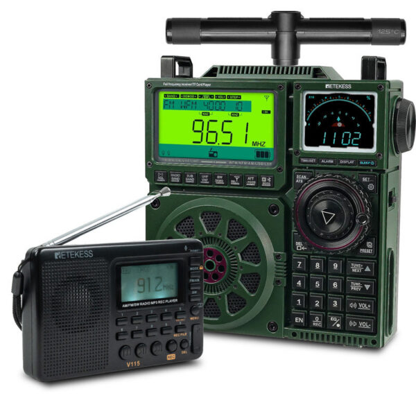 Retekess TR113 Portable Flagship Fever Receiver Full Band Ham Amateur Shortwave Antenna Radio VHF UHF SSB For Gift