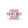 61068656c7c545c7 Original Sier Square ring Asscher Cut Simulated Diamond Wedding Engagement tail Women topaz Rings finger Fine Jewelry