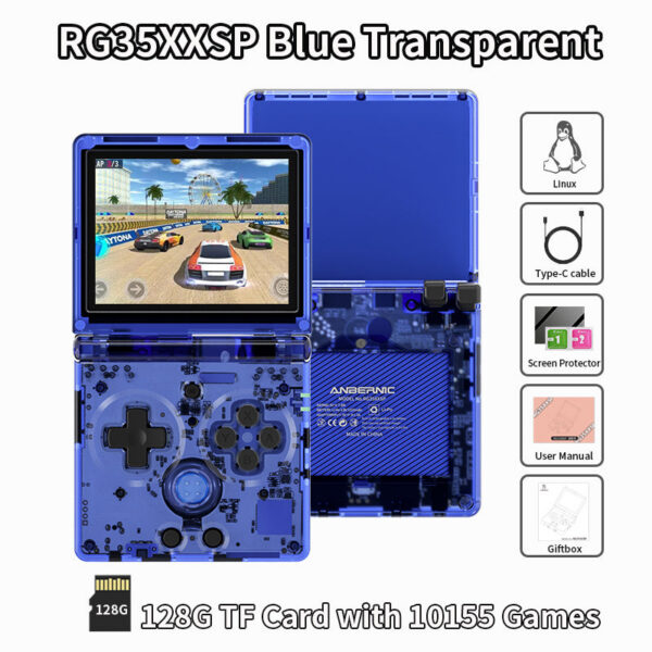 6106b2d9ab30acea ANBERNIC RG35XXSP Retro Flip Handheld Console 3.5" IPS Screen ux H700 Video Game Player Support Streaming WIFI Bluetooth