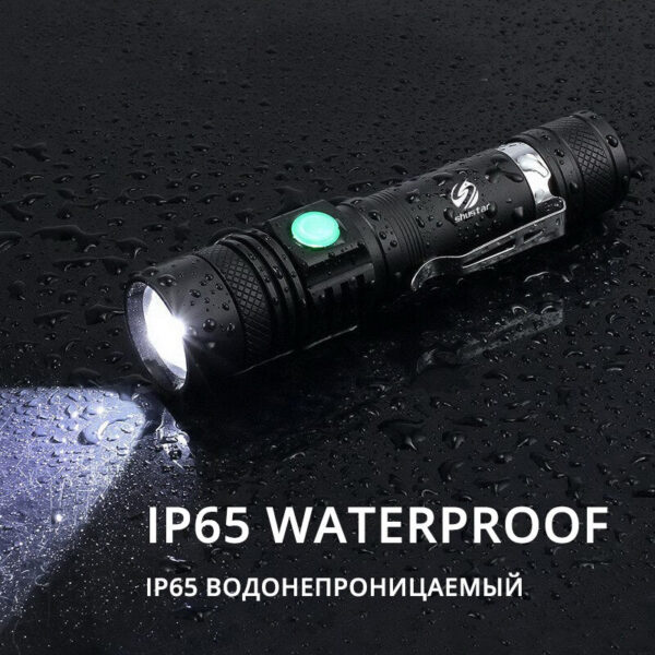 61071b0b9d3544c5 High Power Led Flashlights Zoomable Camping Torch With T6 LED Lamp Beads Waterproof 4 Lighting Modes Multi Function USB Charger