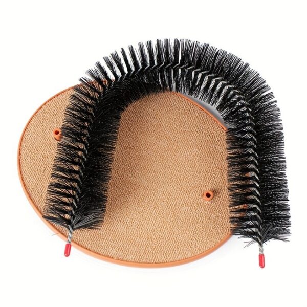1pc Cat Arch Self Groome Pamper Feline A Massage Grooming Rubbing With Scratching Pad Toy For Cats Interactive Toys