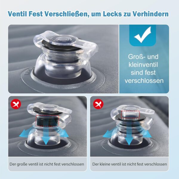 Ciremiv Auto Matratze mit dem Umfassendsten Auto Camping Schlafzubehör | Auslaufsichere, Bequeme, Langlebige Auto Luftmatratze | Luftbetten with Luftpumpe | für SUV Minivan MPV Road Trip Dachzelt