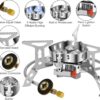 613aadb9943f3d92 Camping Gas Stove 6600W, Portable Outdoor Camping Furnace, Folding Wild Camp Gas Burner, Backpacking Stove Suitable for Hiking, Camping, Trekking and Picnic
