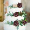 613b16854fca225e IPOPU Artificial Flowers, 25pcs Foam Glitter Roses Glitter Foam Rose Foam Rose with Stem for DIY Wedding Bridal Bouquet Home Party Decoration(Coffee)