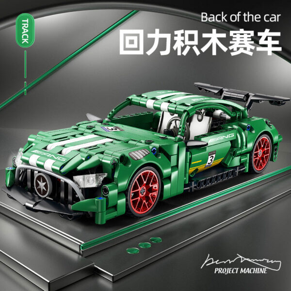 614a93378826f23f ToyX Technical Super Racing Car 456PCS Model Building Blocks Automobile Pull Back DIY Vehicle Children Construction Toys